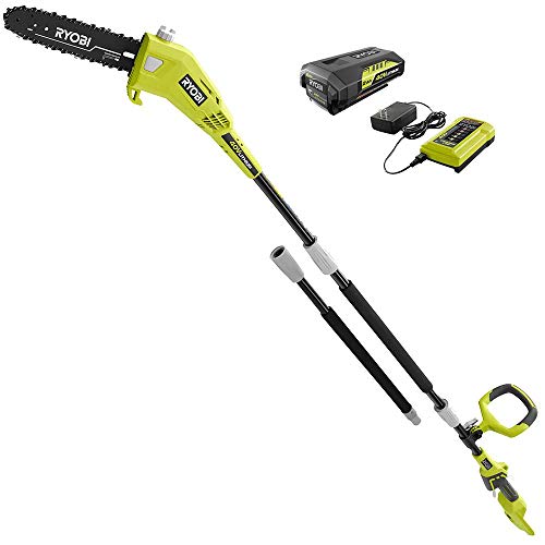 RYOBI RY40560 10 in. 40-Volt Lithium-Ion Cordless Battery Pole Saw